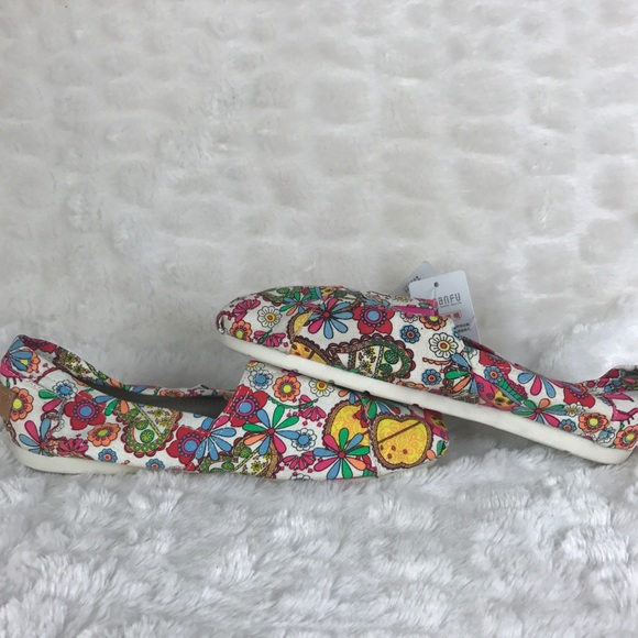 Sanfu Floral Multicolor Slip On Flats 38 ( 7 ) - Picture 8 of 8